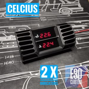 VENT GAUGE 2x INDICATORS CELCIUS