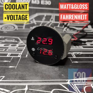 CLUSTER GAUGE 2x INDICATORS MATT - FAHRENHEIT