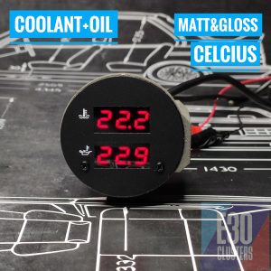 CLUSTER GAUGE 2x INDICATORS MATT - CELCIUS