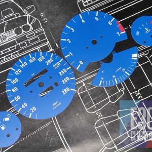 BLUE 280 kph & 7000 Econometer (B28)
